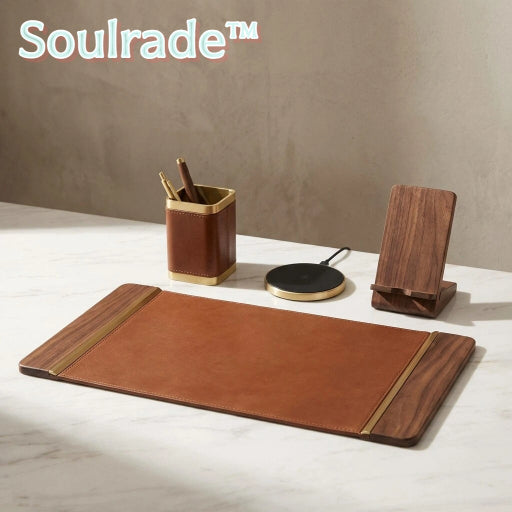 Soulrade™ ExecutiveCraft Leather Desk Suite